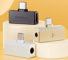 FiiO has launched the Snowsky Tiny, an external USB-C headphone DAC, in three colors and two versions. (Image source: FiiO)