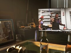 A screengrab from the GTA VI Trailer 2 showcasing a PlayStation 4 controller