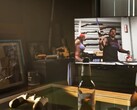 A screengrab from the GTA VI Trailer 2 showcasing a PlayStation 4 controller