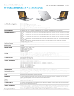 HP EliteBook 830 G6 specifications