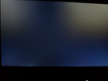 Exposure increased to show backlight bleed along bottom bezel.