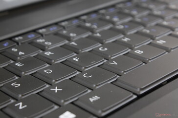 Keyboard is comfortable to type on because of the satisfactory key feedback