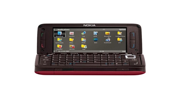 When opened, the Nokia E90 Communicator looks like a miniature computer. (Image source: Nokia)