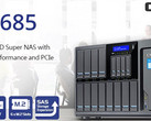 QNAP TS-1685 Super NAS for business with Intel Xeon D processor and 16 drive bays