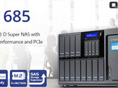 QNAP TS-1685 Super NAS for business with Intel Xeon D processor and 16 drive bays