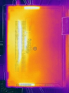 Waste heat idle - keyboard and palm rest