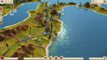 An image showing the world map in Total War: Rome Remastered.