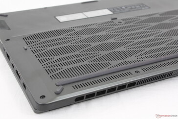 More ventilation grilles than usual on the bottom panel