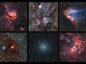 Some highlights from the most detailed infrared map of the Milky Way. (Image source: ESO.org)