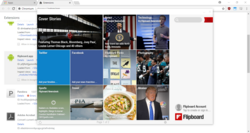 Flipboard Android app running in Chromium.