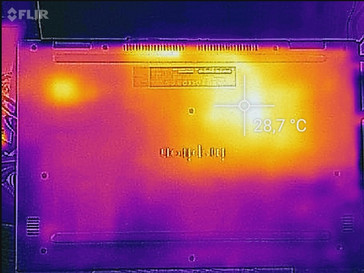 Heat generation bottom surface (idle mode)
