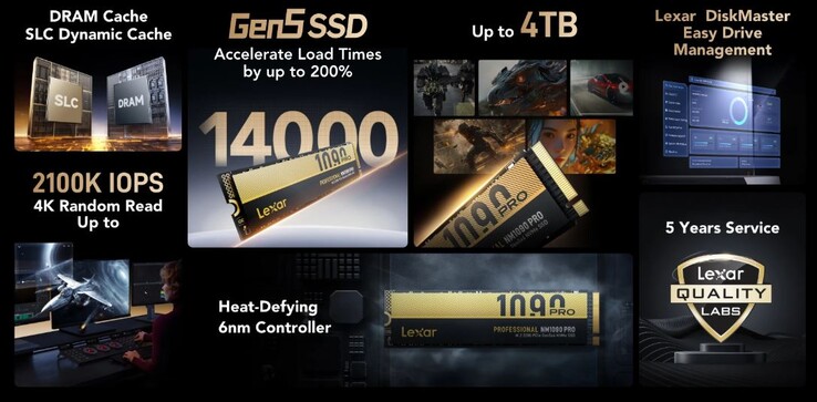 The PCIe 5.0 SSD comes with Lexar's DiskMaster software (Image source: Lexar)