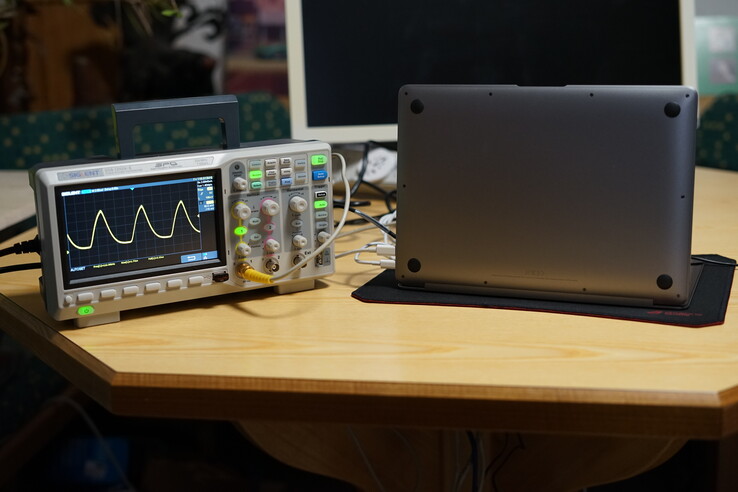 Our measurement device detects PWM at 117 kHz.