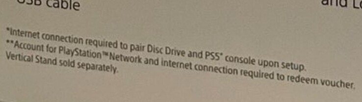 PlayStation 5 Slim internet connection requirement (image via CharlieIntel on X)
