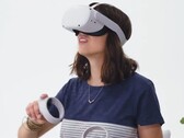 The Quest 2 pictured in the video. (Image: Oculus)