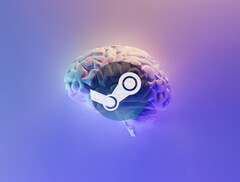 Steam will soon allow games that use AI to generate content. (Image via Milad Fakurian on Unsplash, Steam logo via Valve)