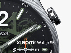 A close-up of the Xiaomi Watch S5.