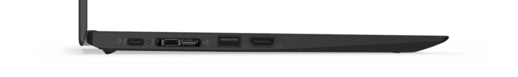 New docking-connector (second port from the left) combines USB C with a proprietary Ethernet port