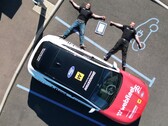 The Mach-E covered nearly 600 miles on a single charge (Image source: Webfleet)