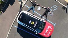 The Mach-E covered nearly 600 miles on a single charge (Image source: Webfleet)