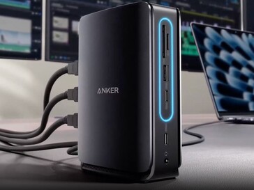 The Anker Nano Docking Station (13-in-1, Triple Display, Built-In Removable Hub). (Image source: Anker)