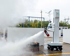 Humanoid robot firefighting games.
