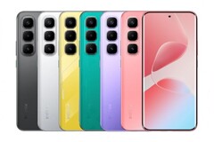 The Infinix Hot 60 Pro+ arrives in coral tides, misty violet, cyber green, sonic yellow, titanium silver, and sleek black colorways (Image source: Infinix)