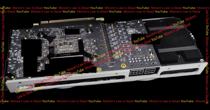 Intel Arc Alchemist DG2-512EU. (Image source: Moore's Law Is Dead)