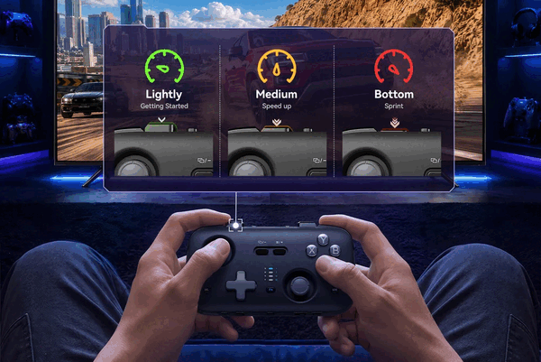 Jsaux Voidjoy Skylark S1 Pro has TMR thumbsticks and optical linear quick-switch triggers.