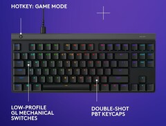 The Logitech G515 TKL gaming keyboard features tactile mechanical switches (Image source: Logitech)