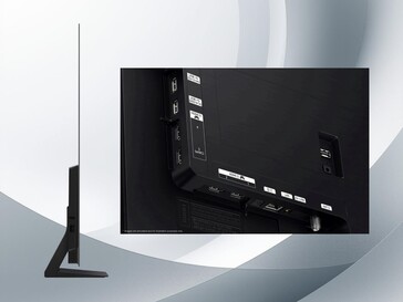 Side and back of the 65-inch Samsung S90F OLED TV is shown