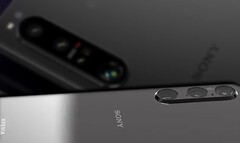 The Sony Xperia 1 V is expected to come with mostly larger camera sensors than its predecessor. (Image source: @OnLeaks/Sony - edited)
