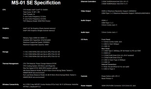 Complete specs