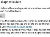 Windows 10 build 17093 delete diagnostic data option (Source: Windows Experience Blog)