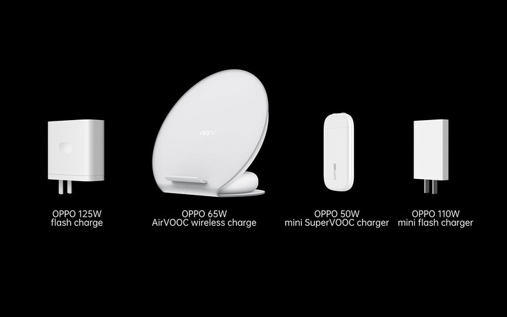 Oppos range of new ultra-fast Super and Air VOOC tech. (Image: Oppo)
