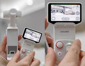 The white Insta360 Luna Ultra.