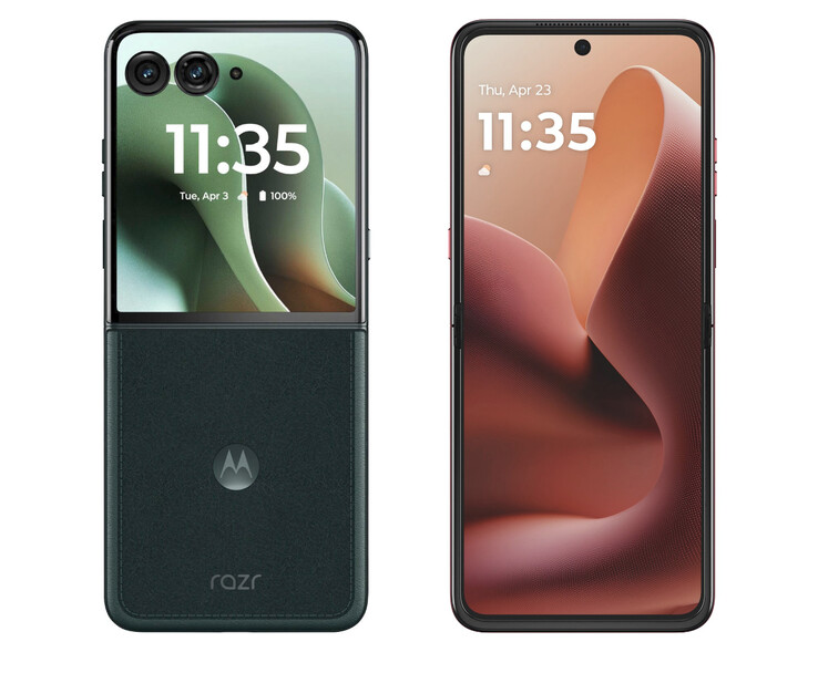 Leaked Razr 60 Ultra images show different dates, neither of which will occur in 2025. (Image source: via Evan Blass & Roland Quandt)