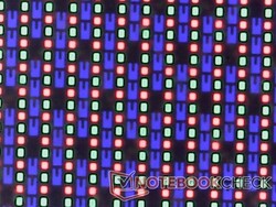 Glossy and crisp OLED subpixels with no graininess issues