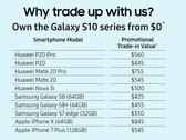 A US$550 trade-in value for the Mate 20 Pro is a great offer. (Source: Samsung)