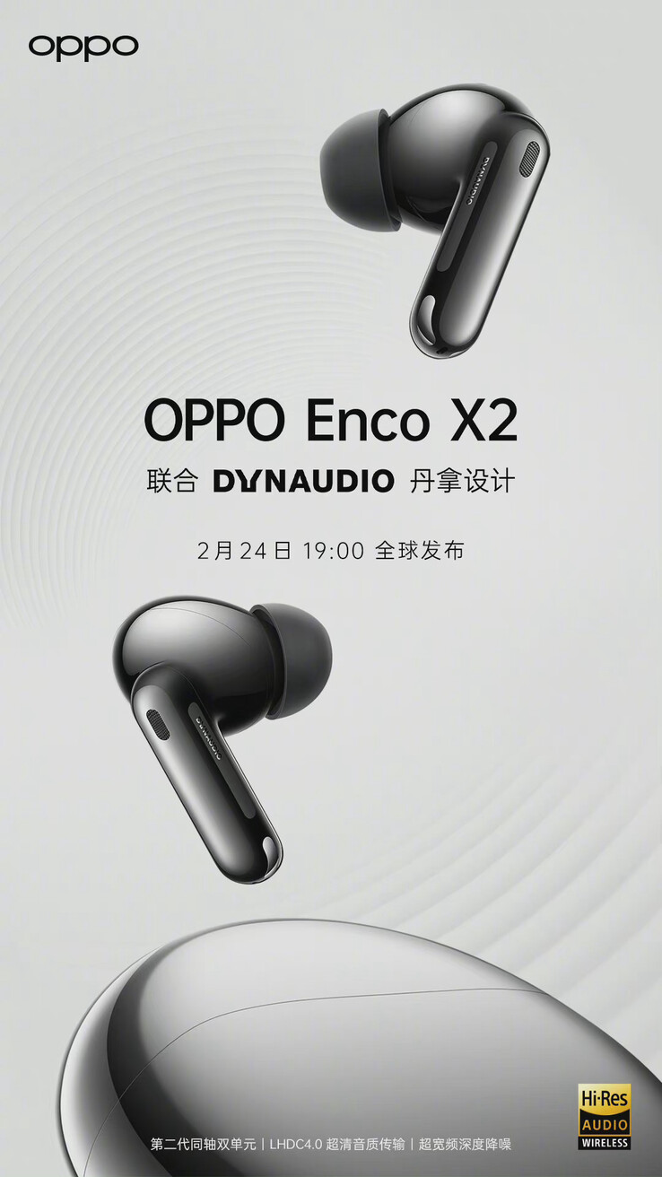 OPPO teases the next-gen Enco X2 flagship TWS earbuds ahead of their launch  -  News