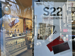 The Galaxy S22 Ultra seen in three of its many expected launch colours. (Image source: Doyhun Kim)