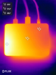 Khada's Mind Pro during the stress test (top side)
