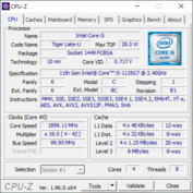 System info CPU-Z CPU