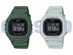 From left to right (pictured), the Casio W218H-3BV and the Casio W218H-8BV. (Image source: Casio)