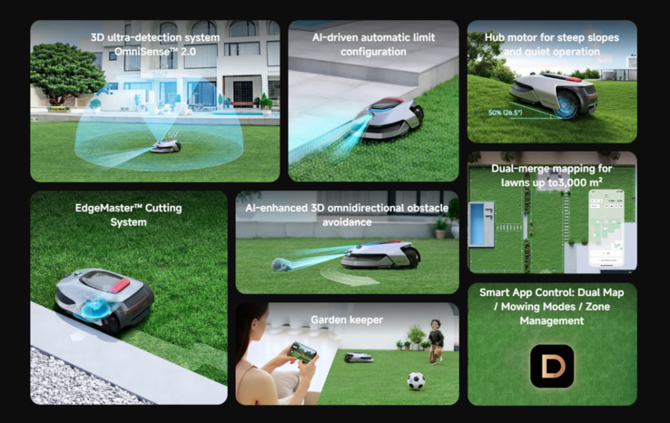 The Dreame Robotic Lawn Mower A2. (Image source: Dreame)