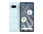The Pixel 7a would be Google's first mid-range smartphone to support face unlock. (Image source: OnLeaks & MySmartPrice)