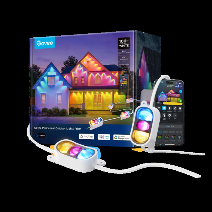 The Govee Permanent Outdoor Lights Prism. (Image source: Govee)