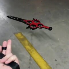 An image of the sword-like drone hovering in the air (Image source: Wooden-Journalist902 via Reddit, screenshot)