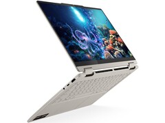 The Lenovo Yoga 7 14 OLED (model 14AKP10) features a 5-megapixel webcam with IR and a privacy shutter (Image source: Lenovo)