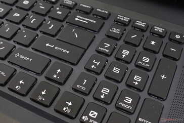 NumPad keys are narrower and cramped